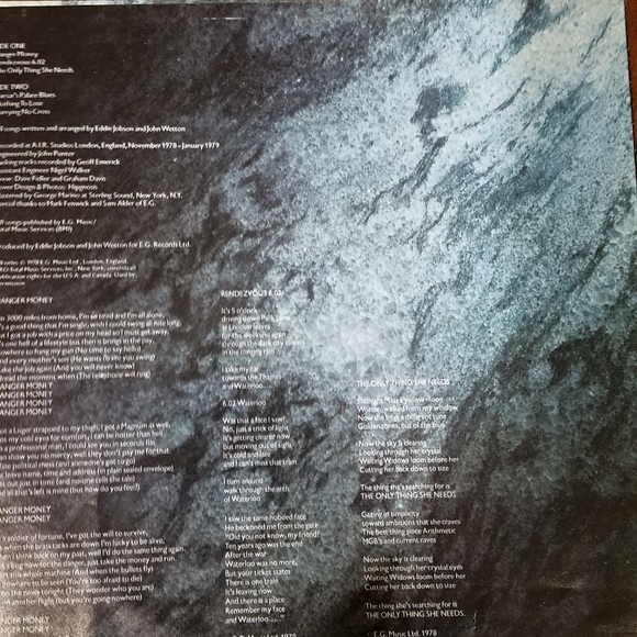 1979 UK "Danger Money" Vinyl Record - Picture 8 of 11